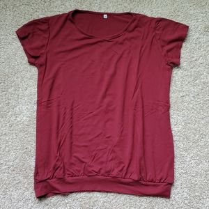 Crew neck nursing shirt